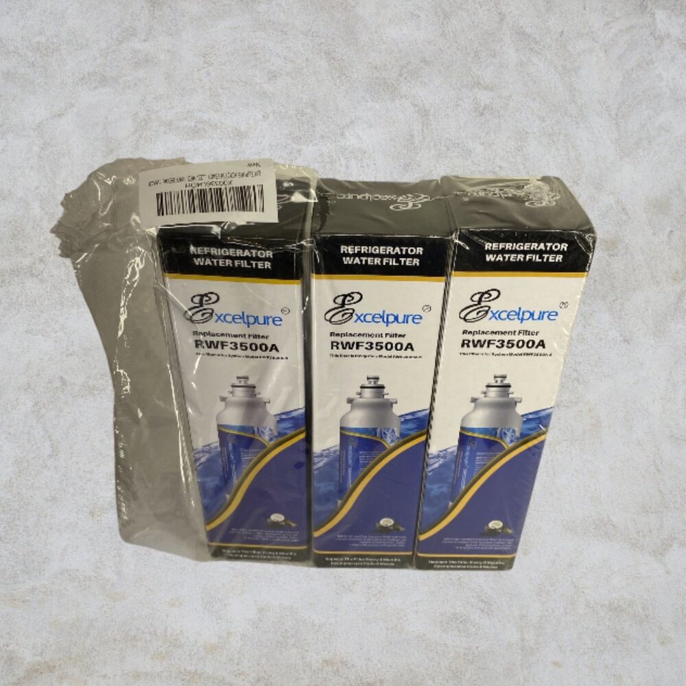 REFRIGERATOR WATER FILTERS -- 3-Pack, Excelpure RWF3500A, New/Unused - Picture 2 of 4